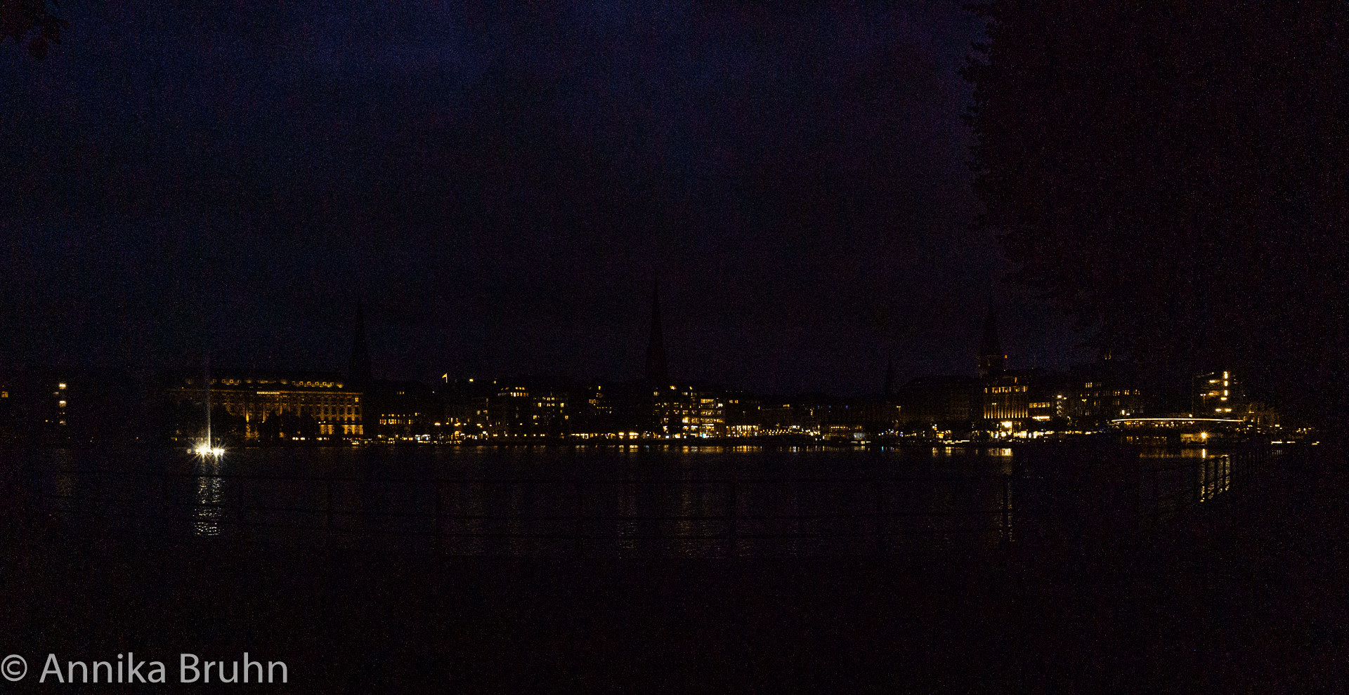 Binnenalster bei Nacht.1